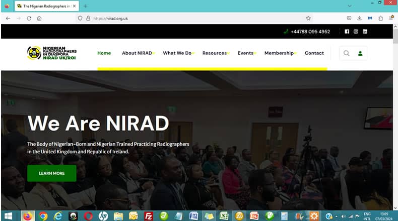 NIRAD UK Website