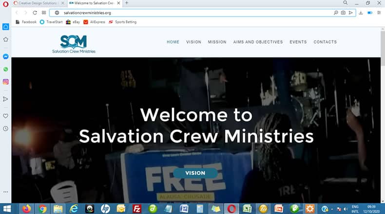 Salvation Crew Ministries Website